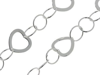 Sautoir Argent Fantaisie 70cm
