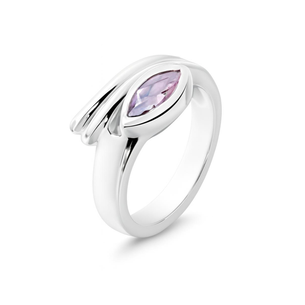 Bague Argent  Am�thyste