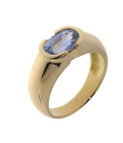 Bague Or Jaune Saphir
