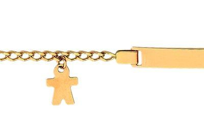 Gourmette b�b� Or Jaune 1.7mm - 14.5cm