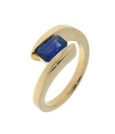 Bague Or  Saphir