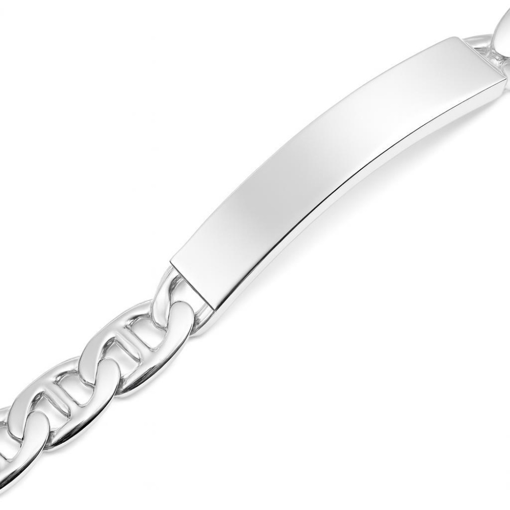 Gourmette Argent Homme - 9mm - 21cm