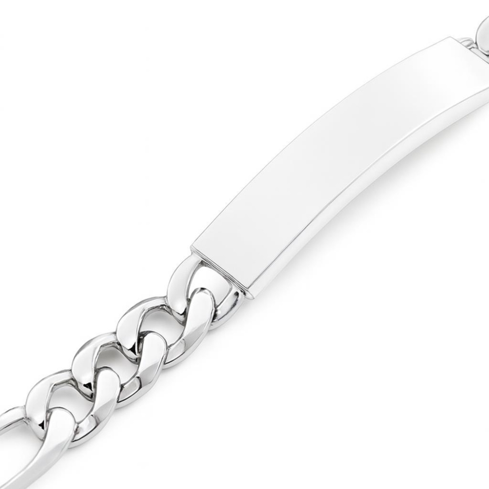 Gourmette Argent Homme - 10mm - 21cm