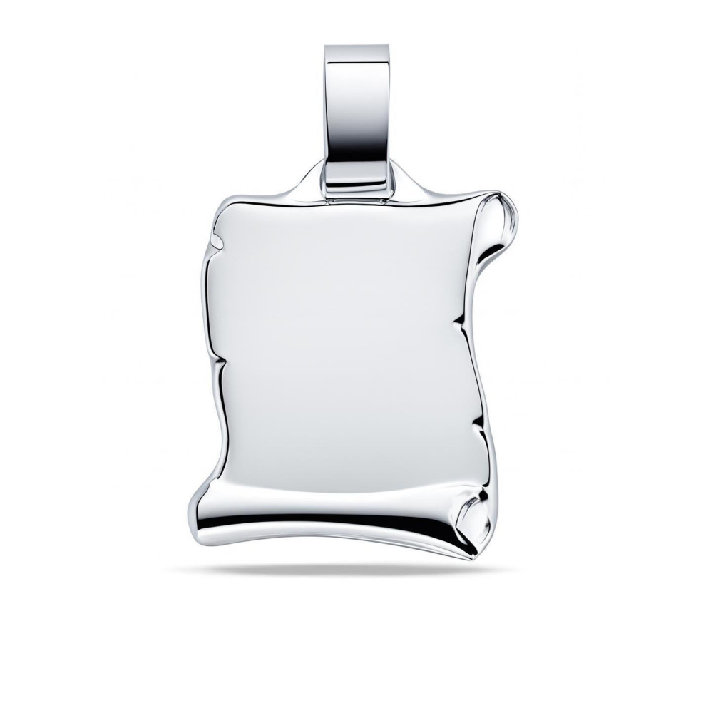 Pendentif Argent Parchemin