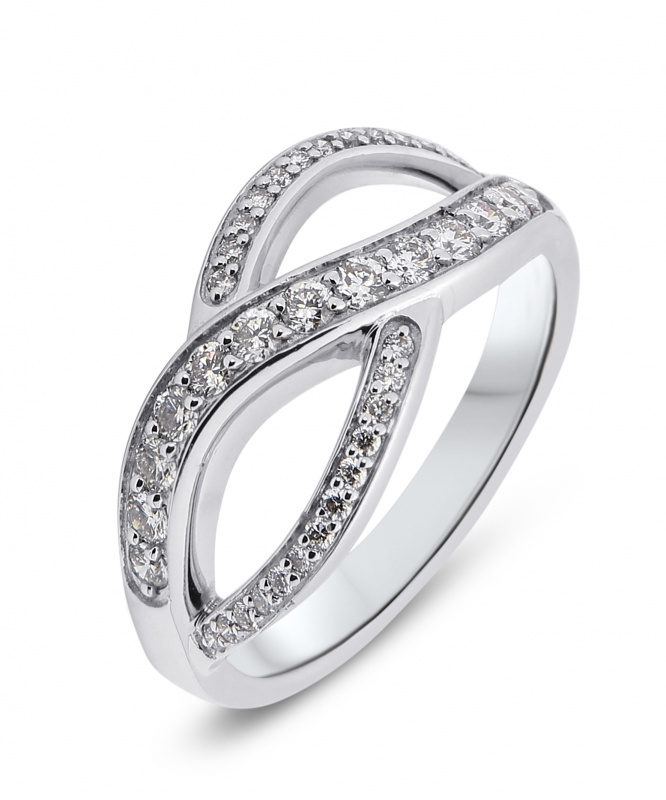 Bague Or Blanc Diamant