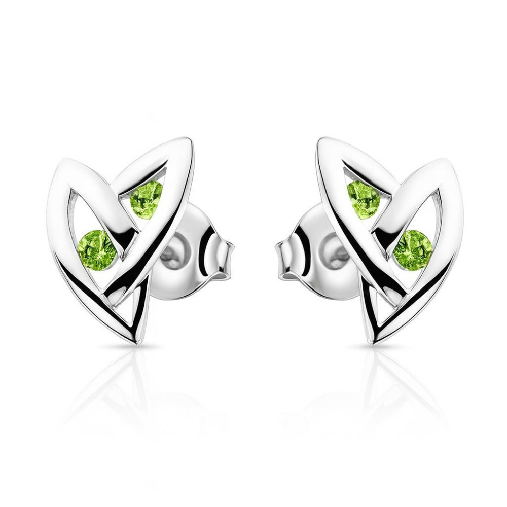 Boucles d'oreilles Argent  P�ridot 