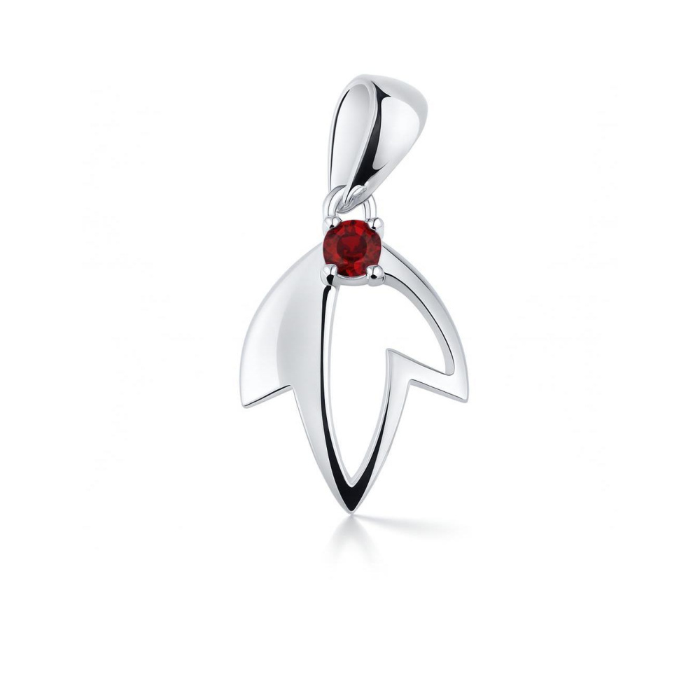 Pendentif Argent  Grenat 