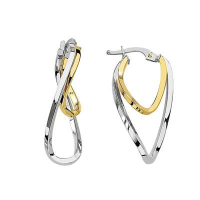 Boucles d'oreilles Cr�oles 2Ors 31x10mm  