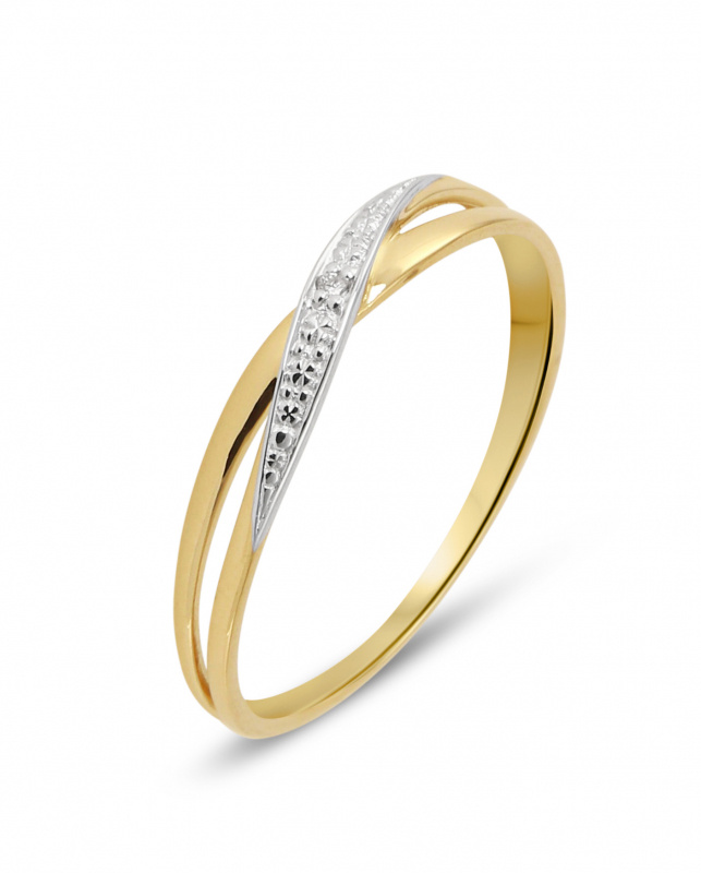 Bague 2 Ors Diamant