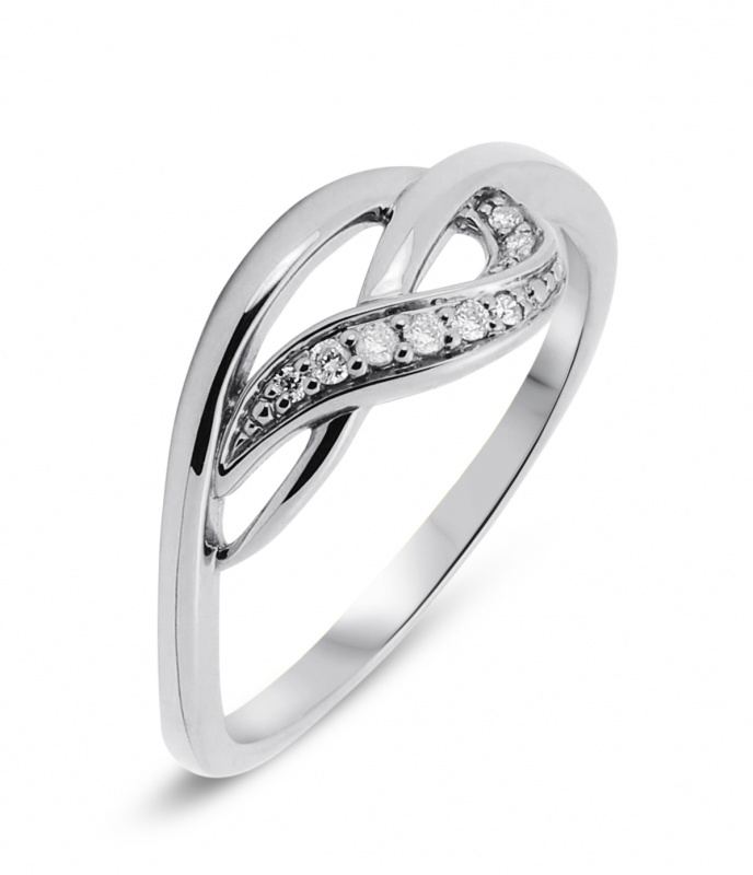 Bague Or Blanc Diamant