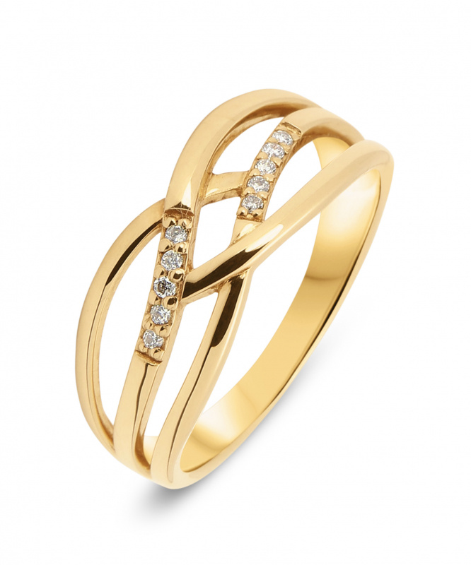 Bague Or  Diamant 