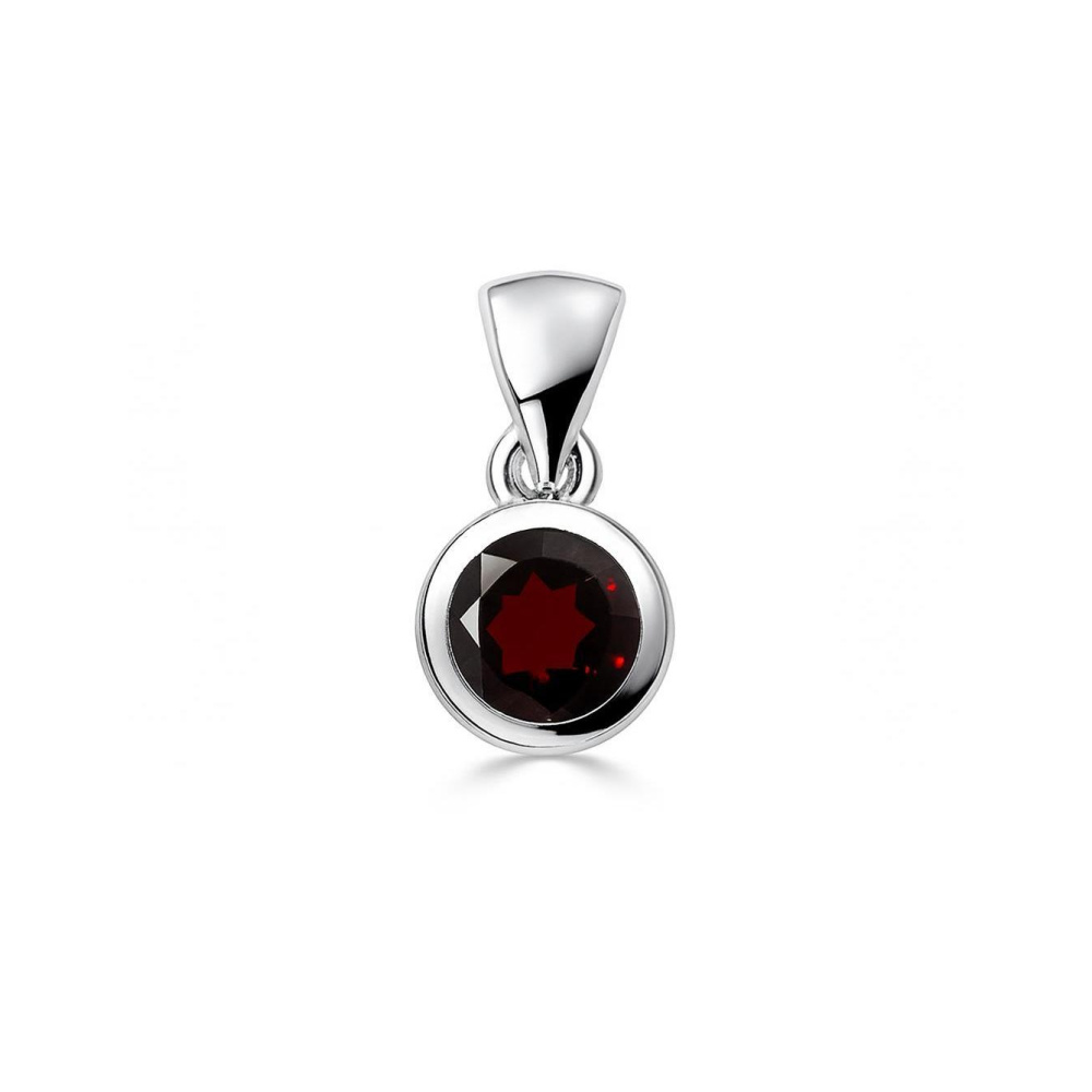 Pendentif Argent  Grenat 