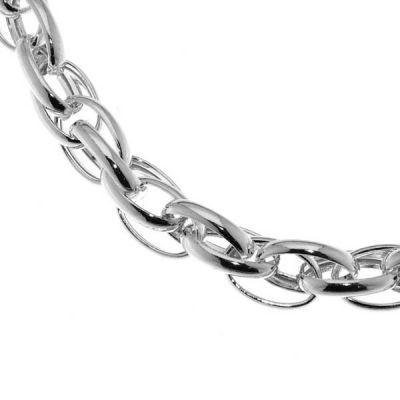 Bracelet Argent Maille Fantaisie