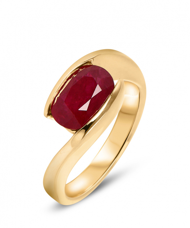 Bague Rubis Or Jaune