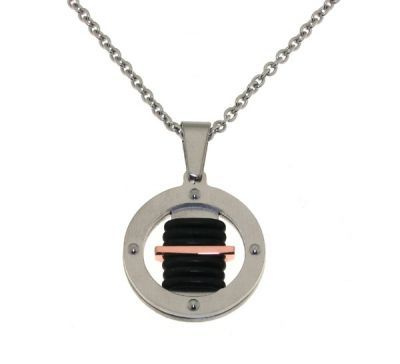 Pendentif et Chaine  Acier 