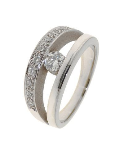 Bague Or Blanc Diamant 