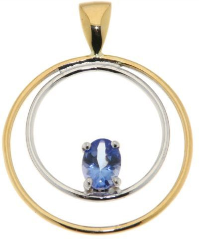 Pendentif  2 Ors Tanzanite