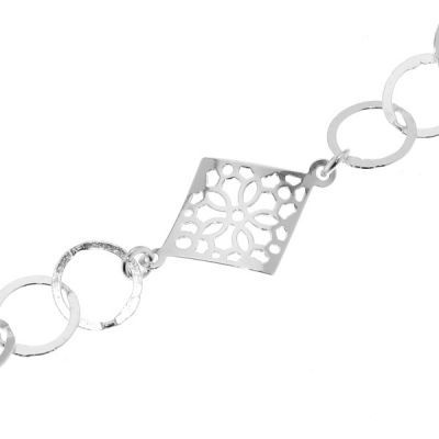 Bracelet Argent Motifs ajour�s  