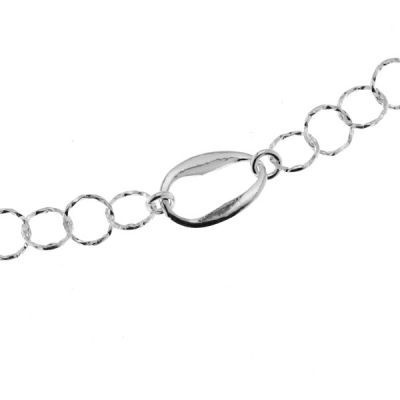 Bracelet Argent  motifs ovales