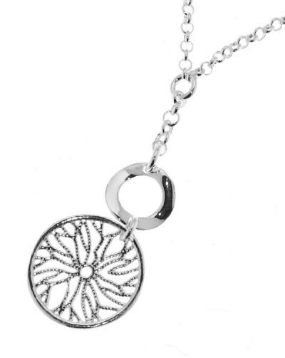 Collier Argent Motifs ronds