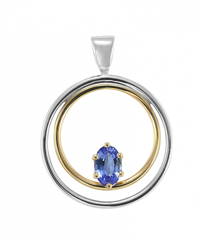 Pendentif 2Ors Tanzanite