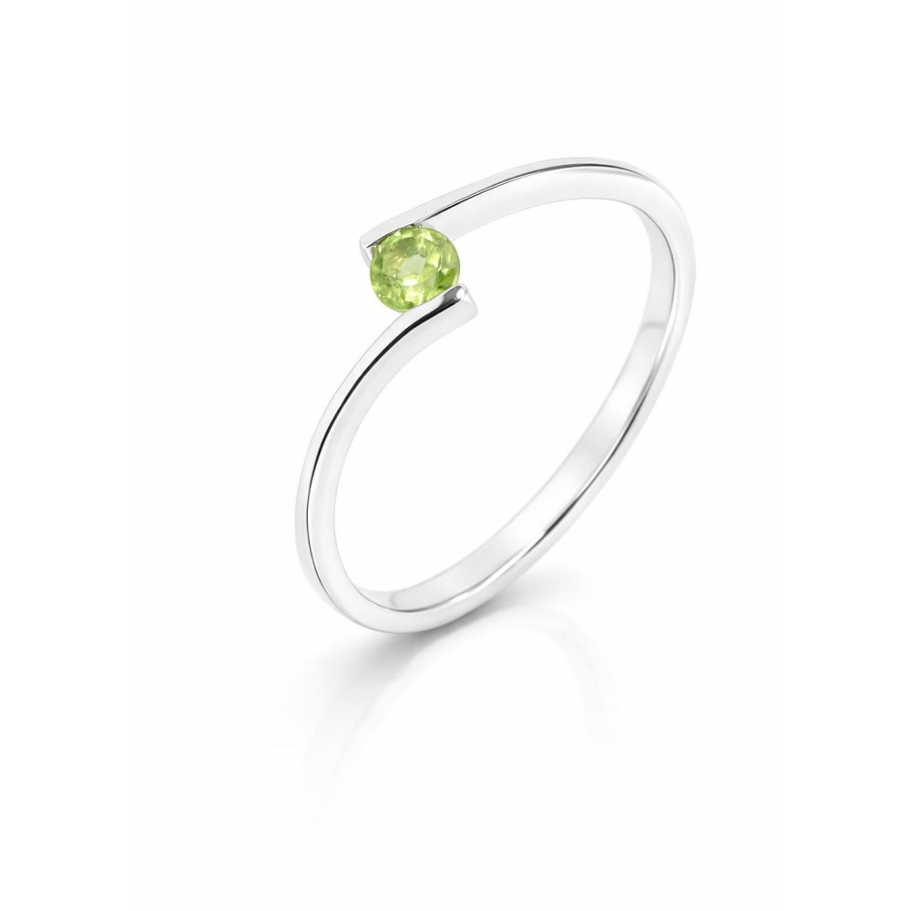 Bague P�ridot en Argent