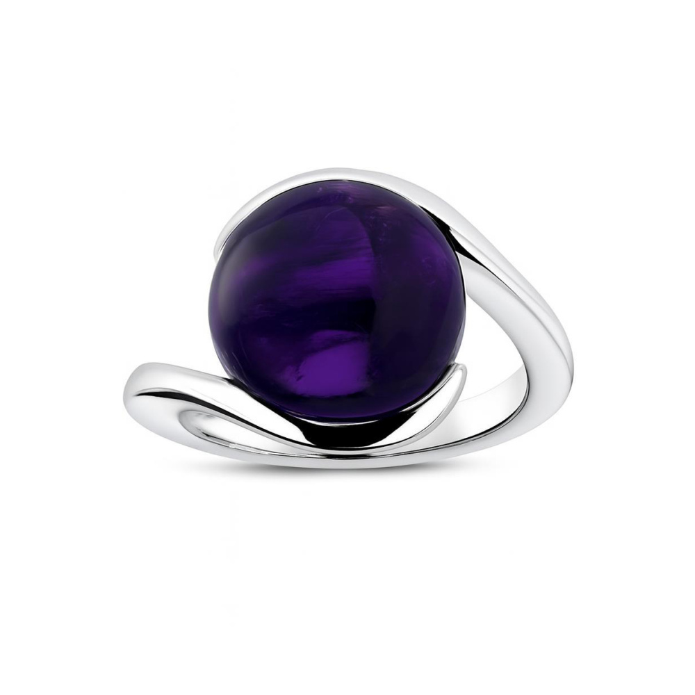 Bague Moderne Argent et Am�thyste