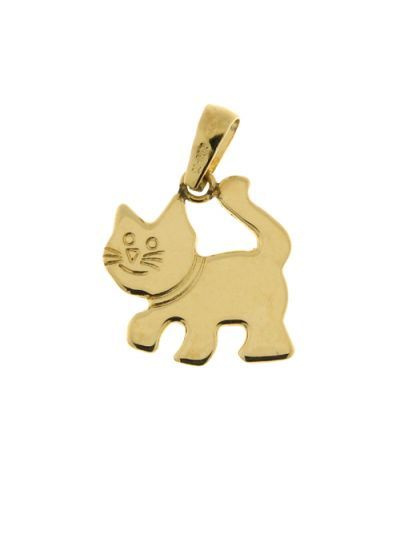 Pendentif Chat Or
