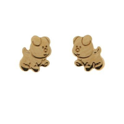Boucles d'oreilles Or  chiens