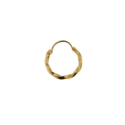Boucles d'oreilles cr�oles torsad�es or