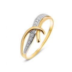 Bague 2 Ors Diamant (0.05ct)