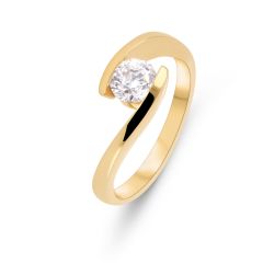 Bague Diamant Or Jaune 0.70 carat