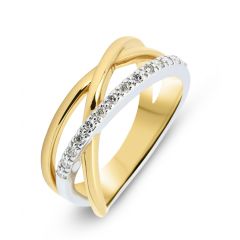 Bague Or Jaune 750 Diamant 0.14 carat