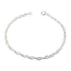 Bracelet Argent 925 Maille Corde 2.2mm x 18cm