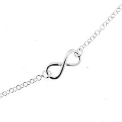 Bracelet Signe Infini Argent Rhodié