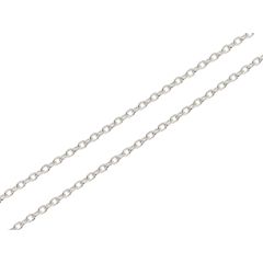 Chaine Argent Maille Forcat 1.5mm - 55cm