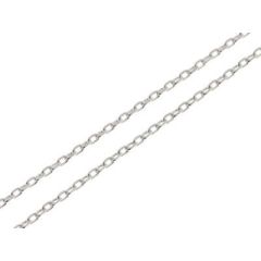 Chaine Argent Maille Forcat 1.6mm - 50cm