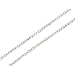 Chaine Argent Maille Forcat 1.7mm - 60cm