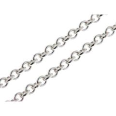 Chaine Argent Maille Forcat 2.5mm - 45cm