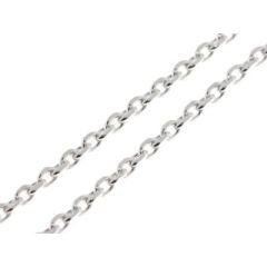Chaine Argent Maille Forcat 2.5mm - 55cm