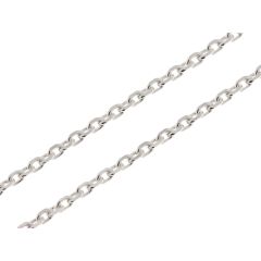 Chaine Argent Maille Forcat 2.5mm - 55cm