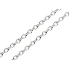 Chaine Argent Maille Forcat 2mm - 50cm