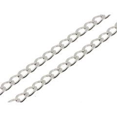 Chaine Argent Maille Gourmette 3.6mm - 50cm