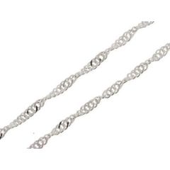 Chaine Argent Maille Singapour 2.5mm - 50cm