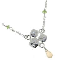 Collier Argent Multicolore