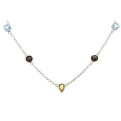 Collier Argent Multicolore