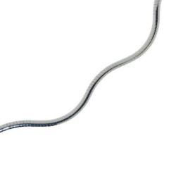 Collier Cable Argent Ondulé 1.8mm - 42cm