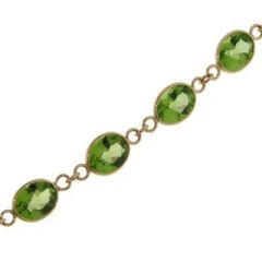 Collier Péridot 8x6mm Or Jaune 375