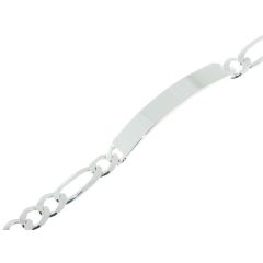 Gourmette Argent 925 Maille Figaro 6mm x 19.5cm