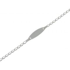 Gourmette Argent Enfant Maille Cheval 2.2mm x 16cm